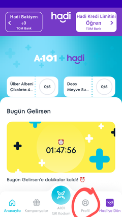 A101 Hadi uygulaması (Eski A101 Plus)