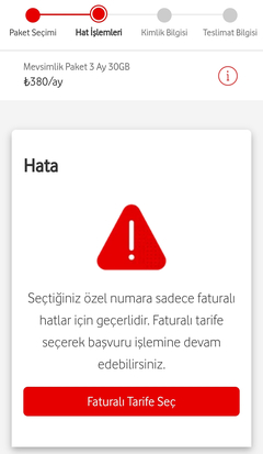 Vodafone 0540'lı numaralar kullanıma açıldı.