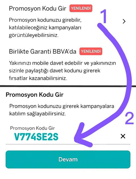 Garanti Bankası (2026) Davet Kodu: 👉 V774SE2S 👈 2.000 TL Bonus + 7.500 TL Bonus