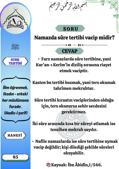 Dini Fetvalar ve Fıkıh Konuları