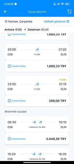 Ajet (Anadolu Jet) Yurtiçi  Her yöne 299 TL (Kalmamış olabilir)