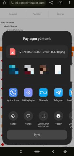 Xiaomi paylaşım yöntemi Kişilerin görünmemesi