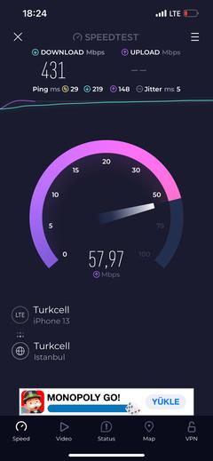 TÜM OPERATÖRLER 4,5G HIZ TESTİ [ANA KONU] 5G YE DOĞRU ADIM ADIM