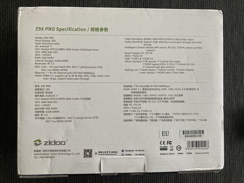Zidoo Z9X Pro,Z20 Pro,Z2000 Pro,Z2600,UHD5000 4K UHD Media Player Kullanıcıları ( Realtek 1619BPD )