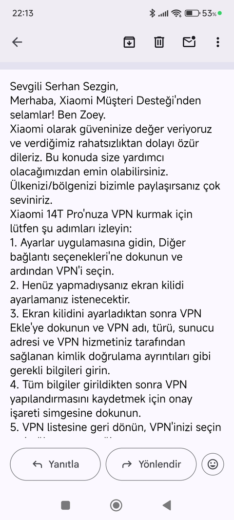 ÇÖZÜLDÜ * Xiaomi 14T Pro'da, mobil veride SSTP VPN ile FortiClient VPN çalışmama durumu.
