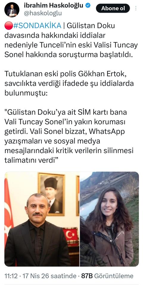 Gülistan Doku soruşturmasında gözaltılar sonrası ilk tutuklama