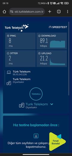 Turk telekom ve alt yapi 100 mbps kullananlar upload artiyor