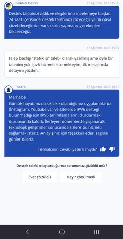 Turknet ipv6 durumu