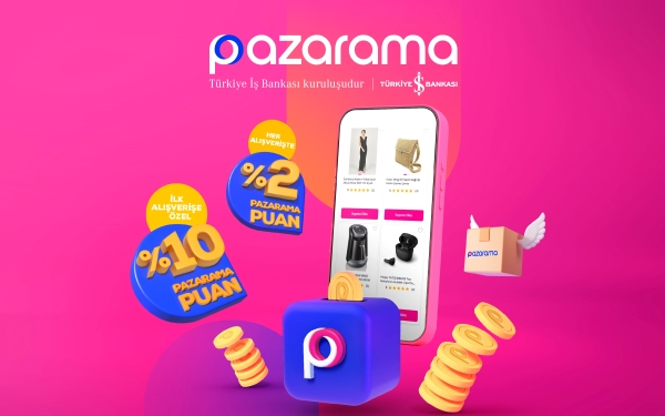 Pazarama Cüzdan - İlk Alışveriş %10 Pazarama Puan diğerleri %2 (Pazarama'da)