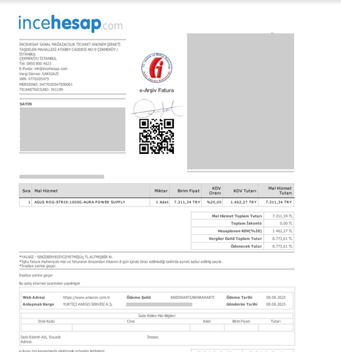Amazon, Trendyol, Hepsiburada..vb. sitelerde 3. taraf alışverişlerinde yaşanan sorumluluk krizi Hk.