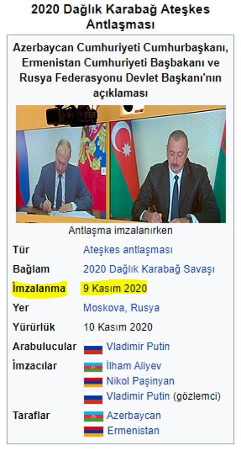 Azerbaycan 10 Kasım tarihini "Zafer Günü" ilan etti. (SON DAKİKA:8 KASIM OLARAK DEĞİŞTİRİLDİ)