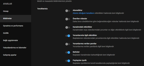 YouTube Kanalı Olan Bakabilir Mi? Bildirimler Kapanmıyor :((