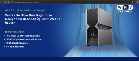 Turkcell Superonline 1.000 Mbps simetrik fiber internet sunuyor