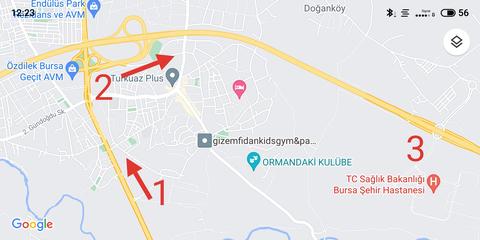 İstanbul Avr. - Bursa İstikameti Yol Ücreti