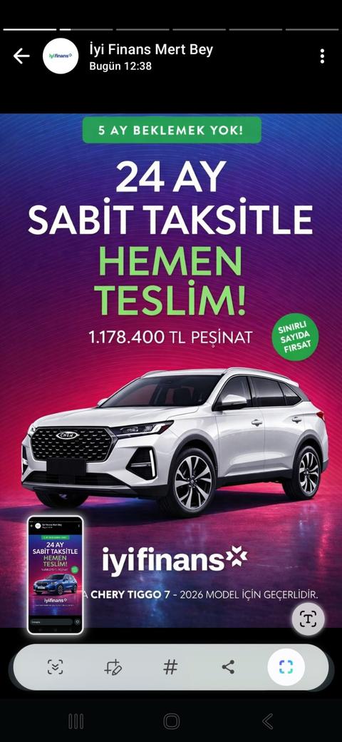 İyi Finans Hemen Teslim Araç Kampanyası