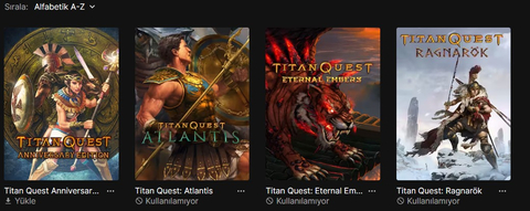 Oyunlarım Kullanılamıyor .....