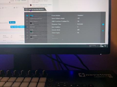 Dell G3223D monitörde G-Sync nasıl açılır?