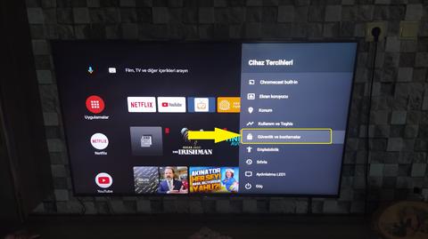 Bilinmeyen kaynaklardan yükleme izni (Android TV)