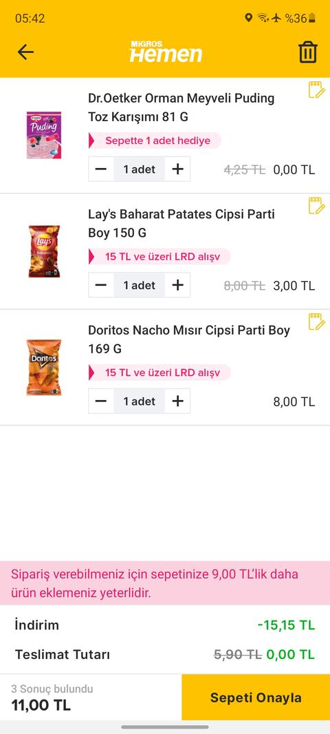 Migros hemen 2. Cips %50 indirim