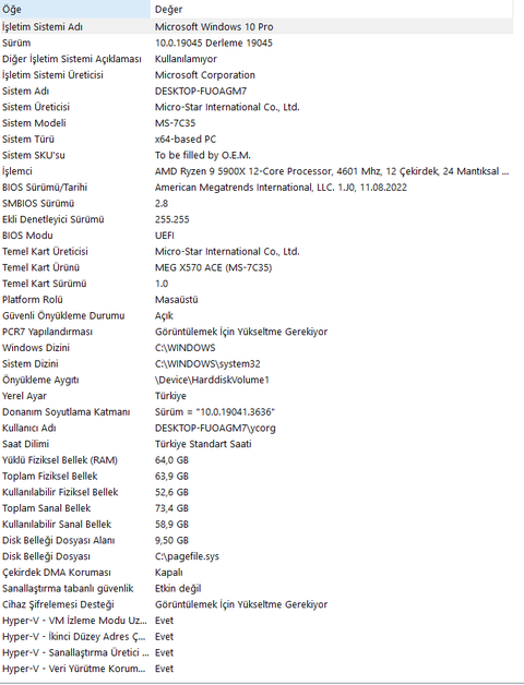 ACİL YARDIM ÜST DÜZEY BİLGİSAYARIM KAFAYI YEDİ