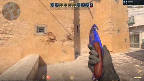 (SATILDI)Satılık Gut Knife Doppler (Phase 4) Float 0.008 pattern 709