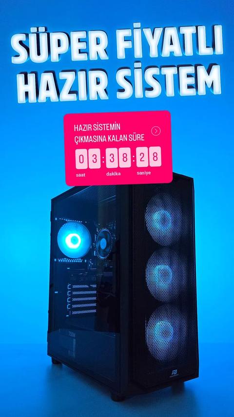 124000F- RTX 4060TI sistem 24.000TL!