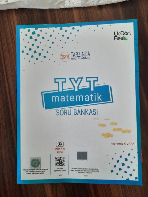 345 tyt matematik soru bankası sıfır 60 tl