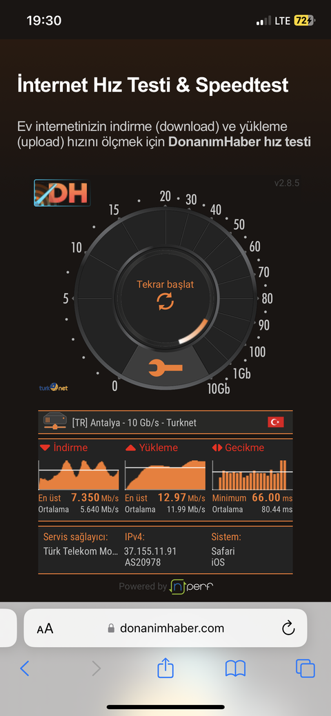 DH Hız Testi Ekran Görüntünü Paylaş: Wi-Fi Menzil Genişletici Kazan!