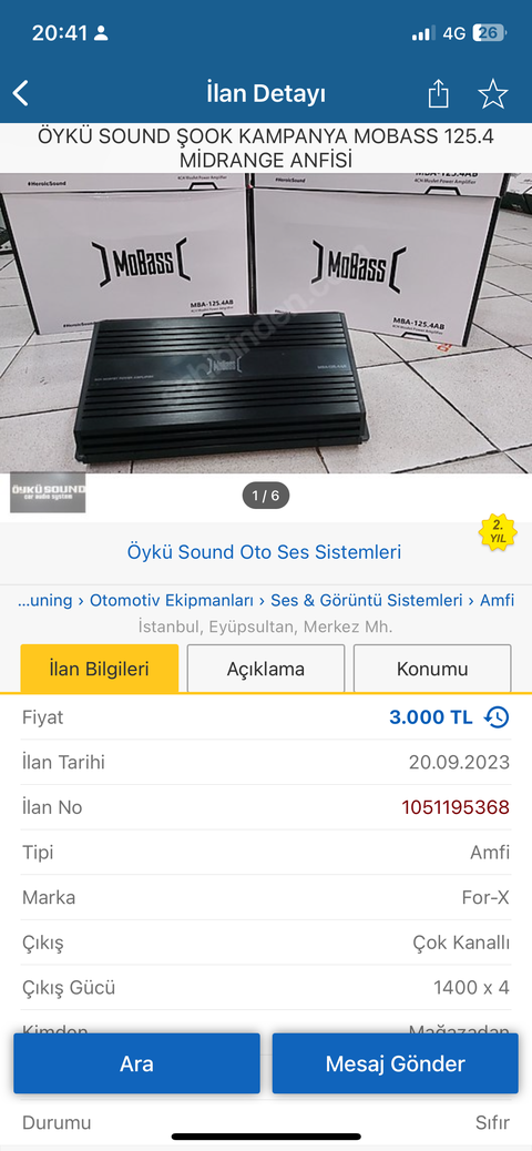 Amfi konusunda yardım