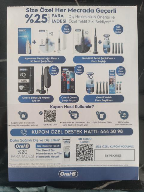 ORAL B PARA İADESİ 2