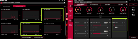 Asus gtx1060 (RPM) 0 fan hızı problemi