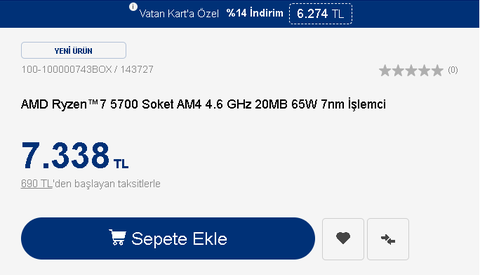 Vatan Bilgisayar Seçili OEM Ürünlerinde Sepette %15 İndirim [ANA KONU]