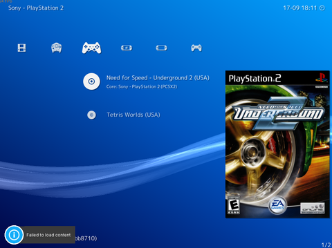 Retroarch PCSX2 Emülatörden Oyun Açmaya Çalıştığımda "Failed to Load Content" Hatası Alıyorum