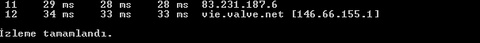 vie.valve.net ping sonucumuzu paylaşalım.