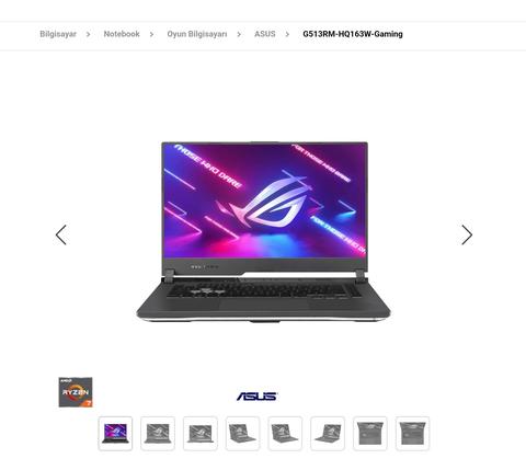 Yazılım + Gaming için Laptop