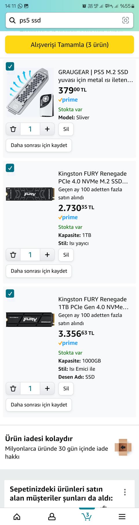 PS5 SSD Önerisi.