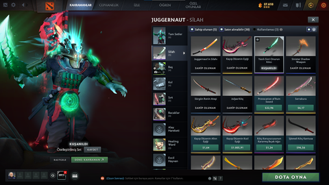 Dota 2 Dolu Account Satılık. 4 Arcana 2 Persona ve Ekstra Item'lar