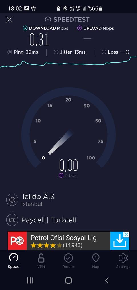 Turkcell Mobil net hızım 0.31 mbps (operatör tavsiyesi aranıyor)