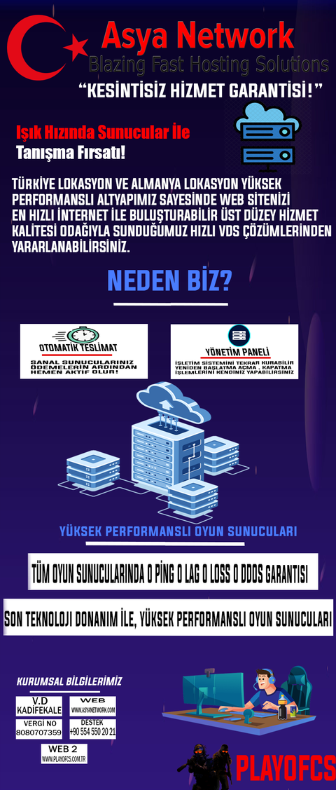 AsyaNetwork.COM | Online Game Hosting| Hosting & Domain| VDS-VPS YILLIK ÜRÜN |KAMPANYASI!