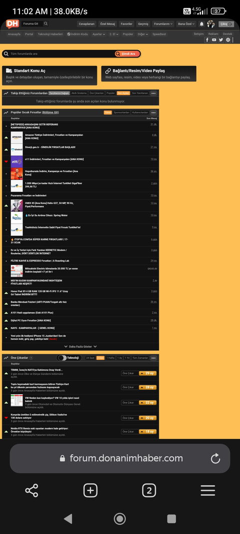 Dh forum mobil sürümüne geçiş yapamıyorum