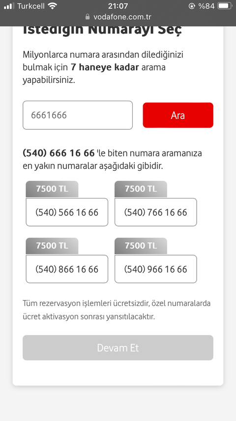 Vodafone 0540'lı numaralar kullanıma açıldı.