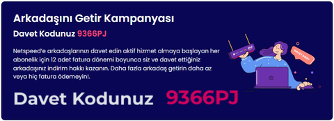 Netspeed davet kodu