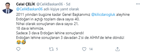 Erdoğan, Kemal Kılıçdaroğlu'na açtığı her davayı kazandığını açıkladı