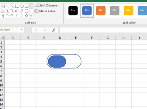 Excel'de Switch Button Yapımı