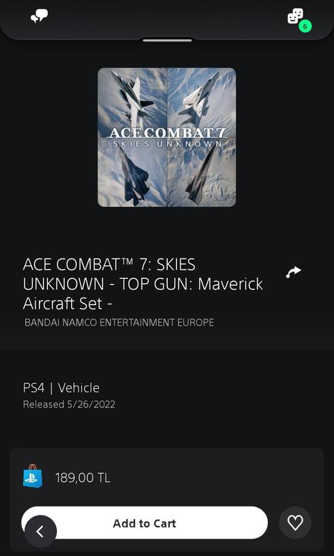 Ace Combat 7 Skies Unknown'un Yeni Çıkan Top Gun Maverick DLC'sinin Fiyatı Dudak Uçuklatıcı
