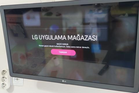 Lg smart tv uygulama mağazası açılmıyor. 