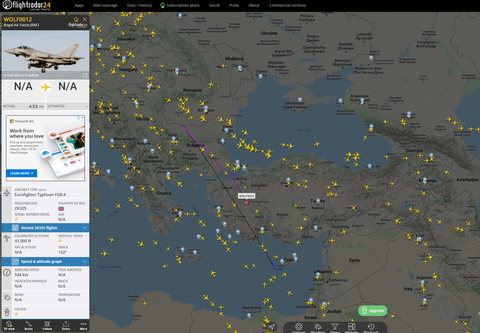 Hava Sahamızda Gezinip Duran İngiliz Jetleri ve FlightRadar' daki ilginç olaylar