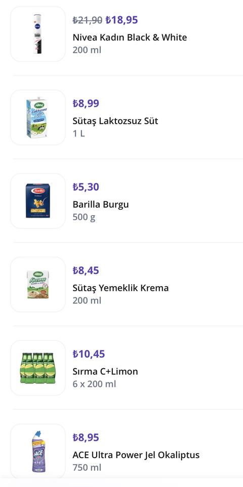 Getir Yarı Yarıya Saatler