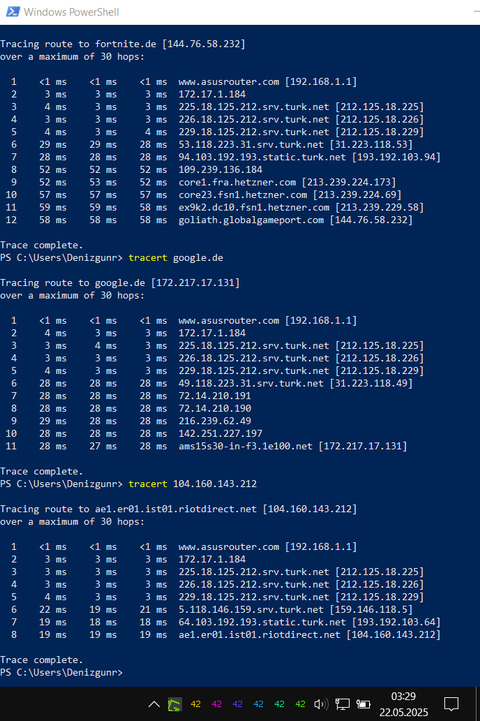 Turknet primetime'da baazen ping olması