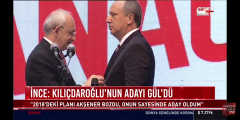 İnce: Kılıçdaroğlu'nun adayı gül'dü. ben Meral Akşener sayesinde aday oldum.